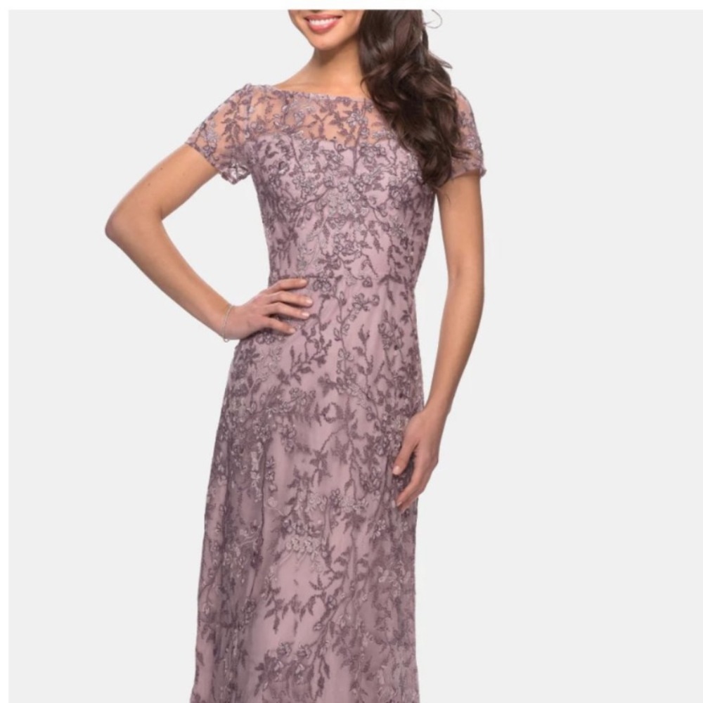 La Femme Dusty Lilac Gown Size 10